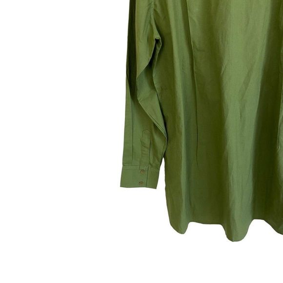Dushyant Asthana The Kameez Pop-Over Long Sleeve Tunic Green XL NWOT - Picture 3 of 4